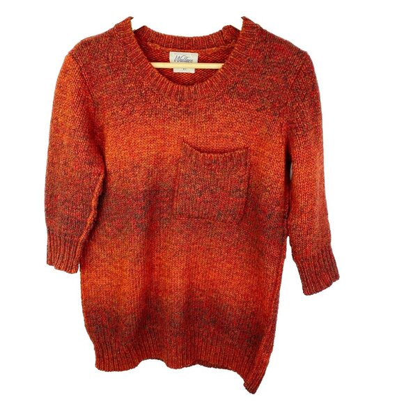 Madewell Wallace Sweater Womens XS Red Wool Alpaca Blend Rowboat Knit Pullover - Picture 1 of 4